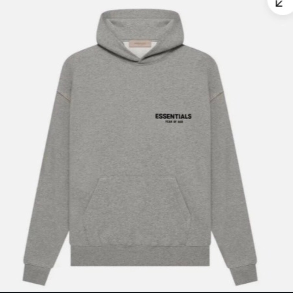 Essentials Gray Sweatshirt Minimalist Design